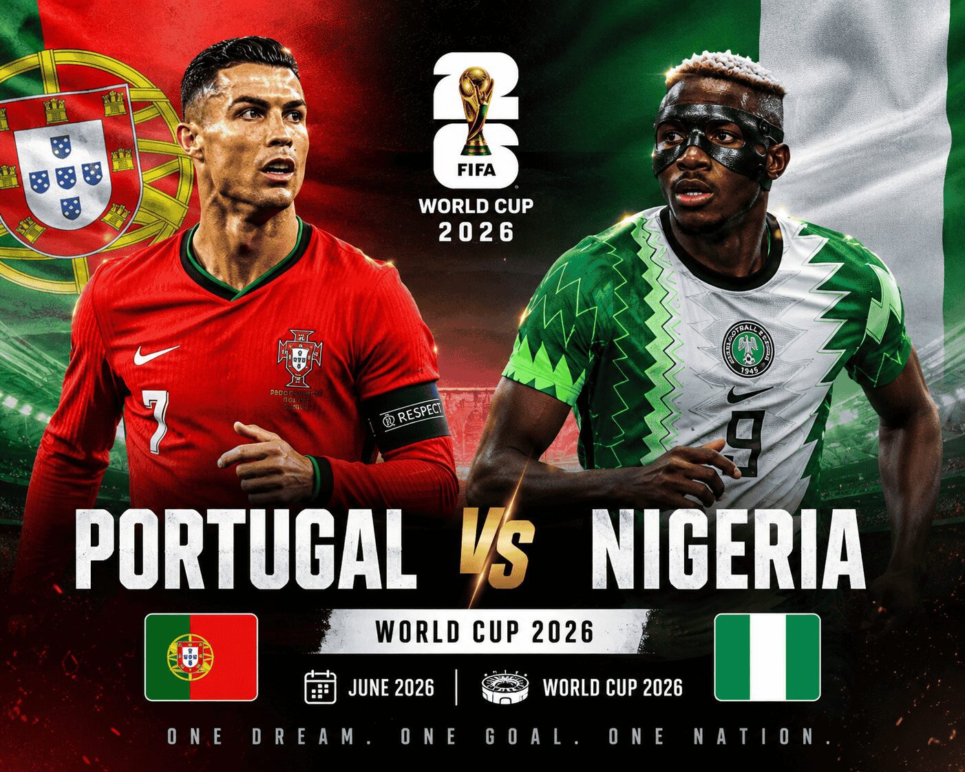 Portugal vs nigeria 2026
