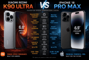 K90 Ultra vs iPhone 18 Pro